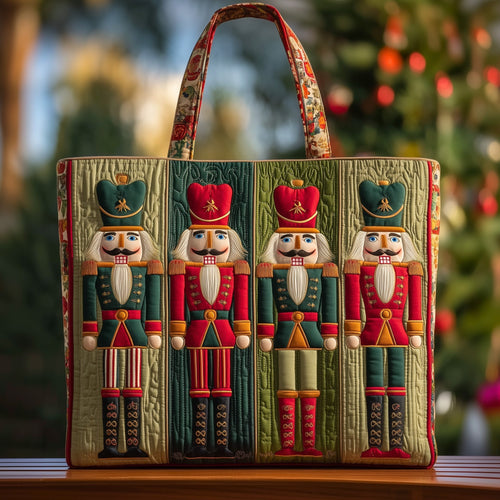 Festive Nutcracker Quilted Tote Bag GFTOHD9072
