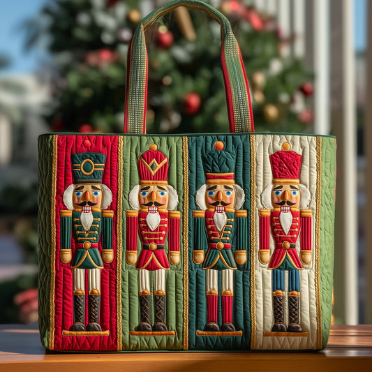 Festive Nutcracker Quilted Tote Bag GFTOHD9074