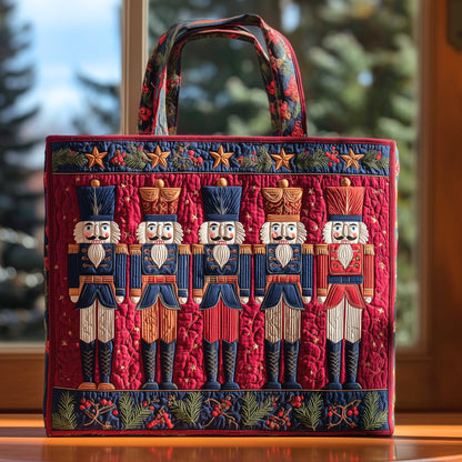 Festive Nutcracker Quilted Tote Bag GFTOHD9076