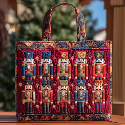 Festive Nutcracker Quilted Tote Bag GFTOHD9077