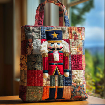 Festive Nutcracker Quilted Tote Bag GFTOHD9078