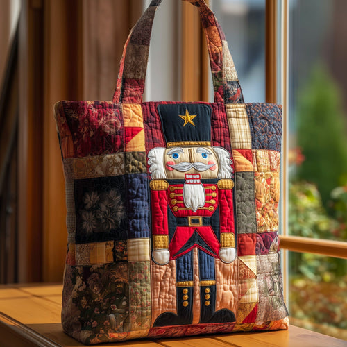 Festive Nutcracker Quilted Tote Bag GFTOHD9079