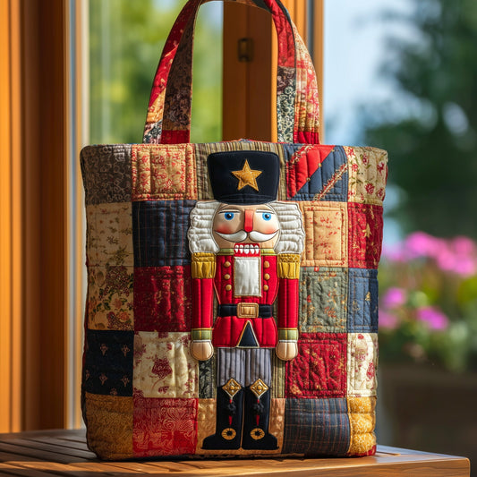 Festive Nutcracker Quilted Tote Bag GFTOHD9080