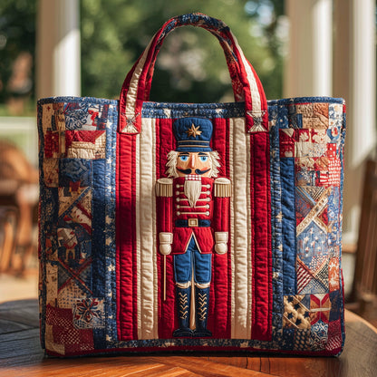 Festive Nutcracker Quilted Tote Bag GFTOHD9082