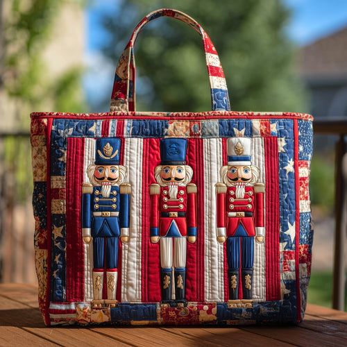 Festive Nutcracker Quilted Tote Bag GFTOHD9083