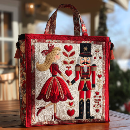 Festive Nutcracker Quilted Tote Bag GFTOHD9085