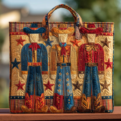 Cowboy Nutcracker  Quilted Tote Bag GFTOHD9089