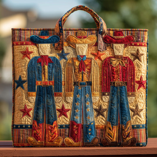Cowboy Nutcracker  Quilted Tote Bag GFTOHD9089