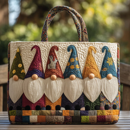 Adorable Gnomes Quilted Tote Bag GFTOHD9091