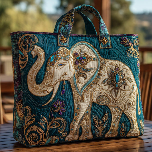 Majestic Elephant Quilted Tote Bag GFTOHD9140