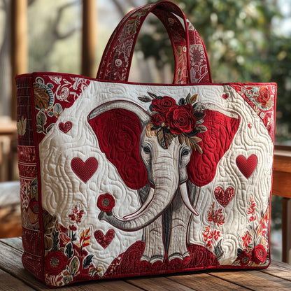 Majestic Elephant Quilted Tote Bag GFTOHD9142