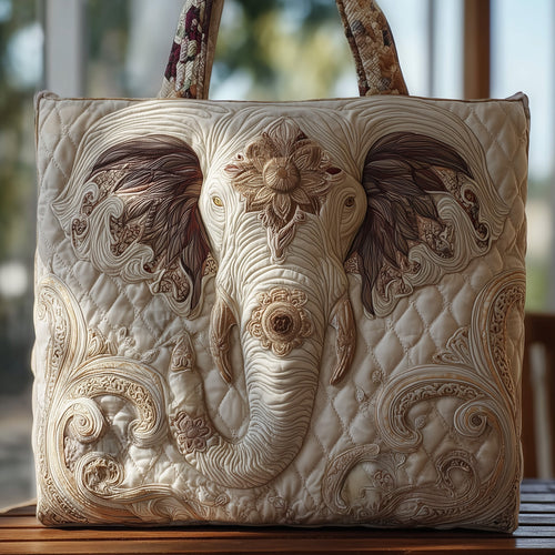 Majestic Elephant Quilted Tote Bag GFTOHD9145