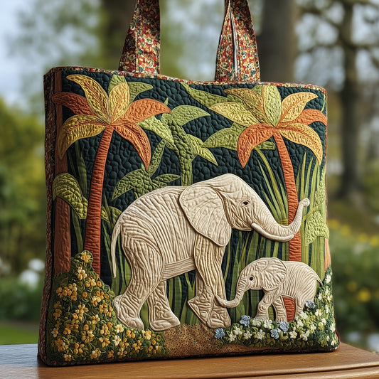 Majestic Elephant Quilted Tote Bag GFTOHD9146