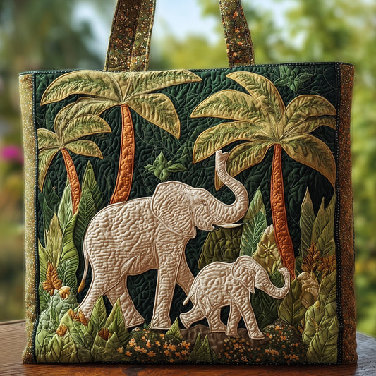 Majestic Elephant Quilted Tote Bag GFTOHD9147