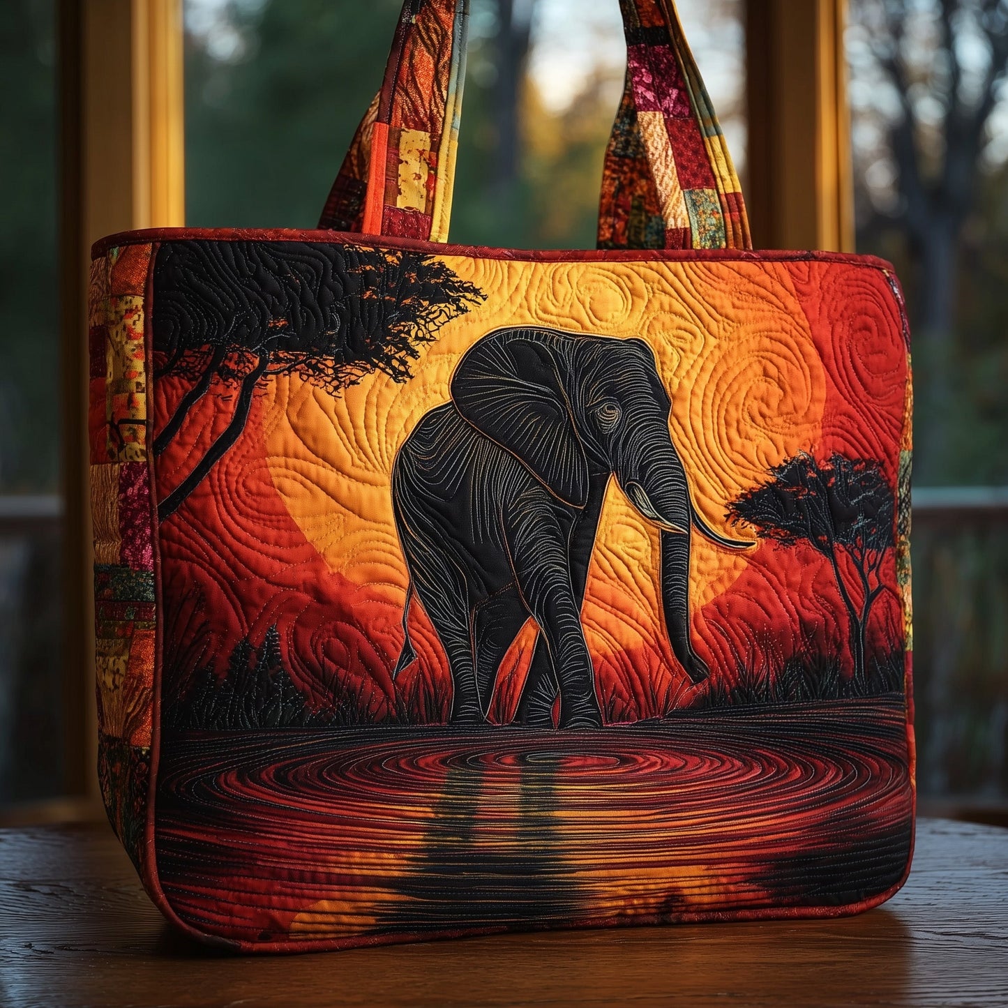 Majestic Elephant Quilted Tote Bag GFTOHD9149