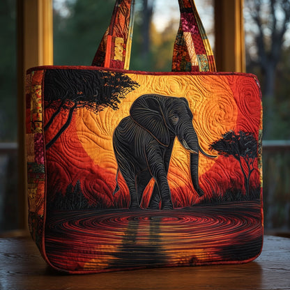 Majestic Elephant Quilted Tote Bag GFTOHD9149