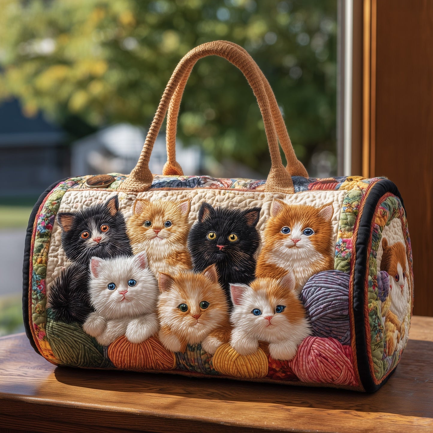 Cat Bliss Quilt Duffle Bag GFTOHD9192