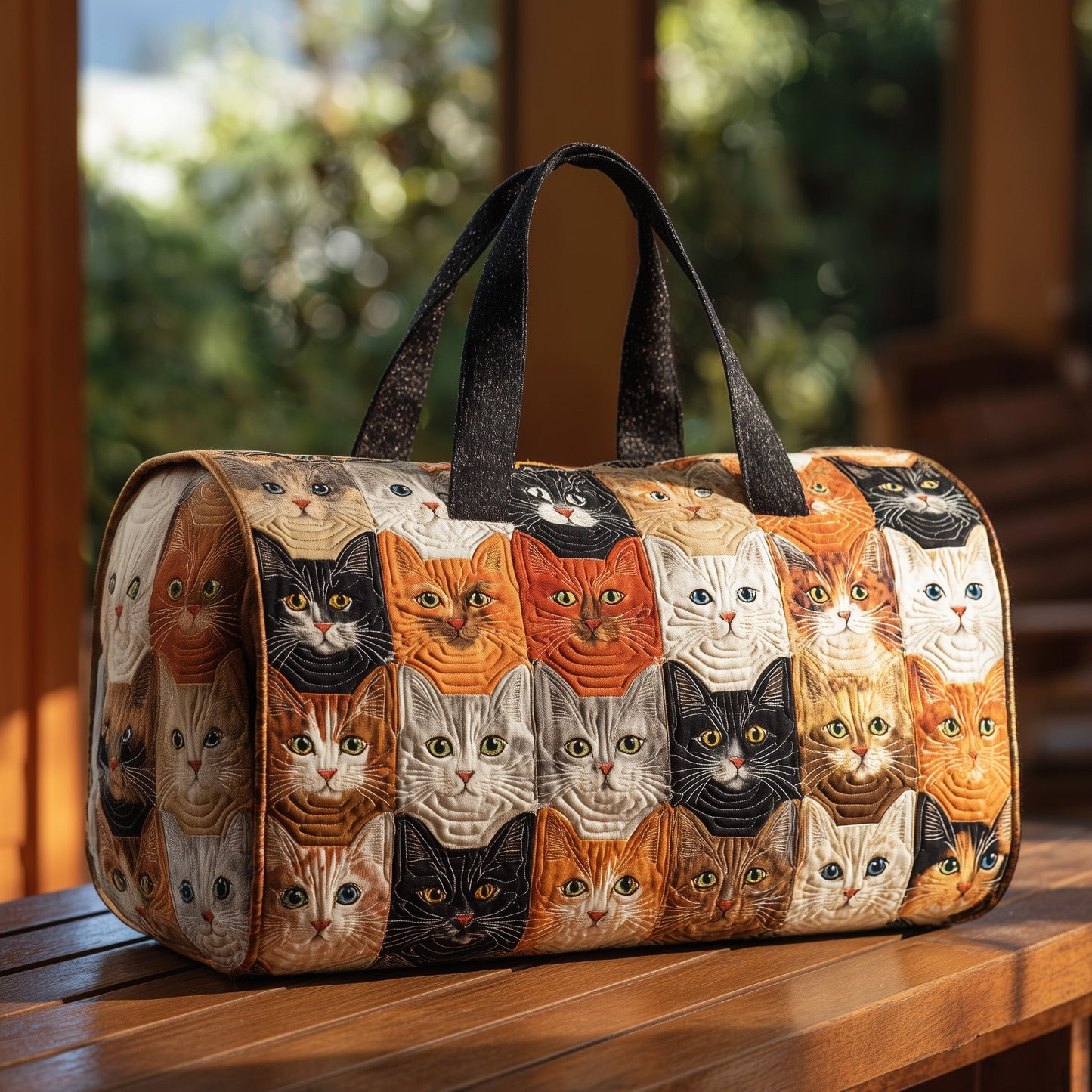 Cat Bliss Quilt Duffle Bag GFTOHD9196