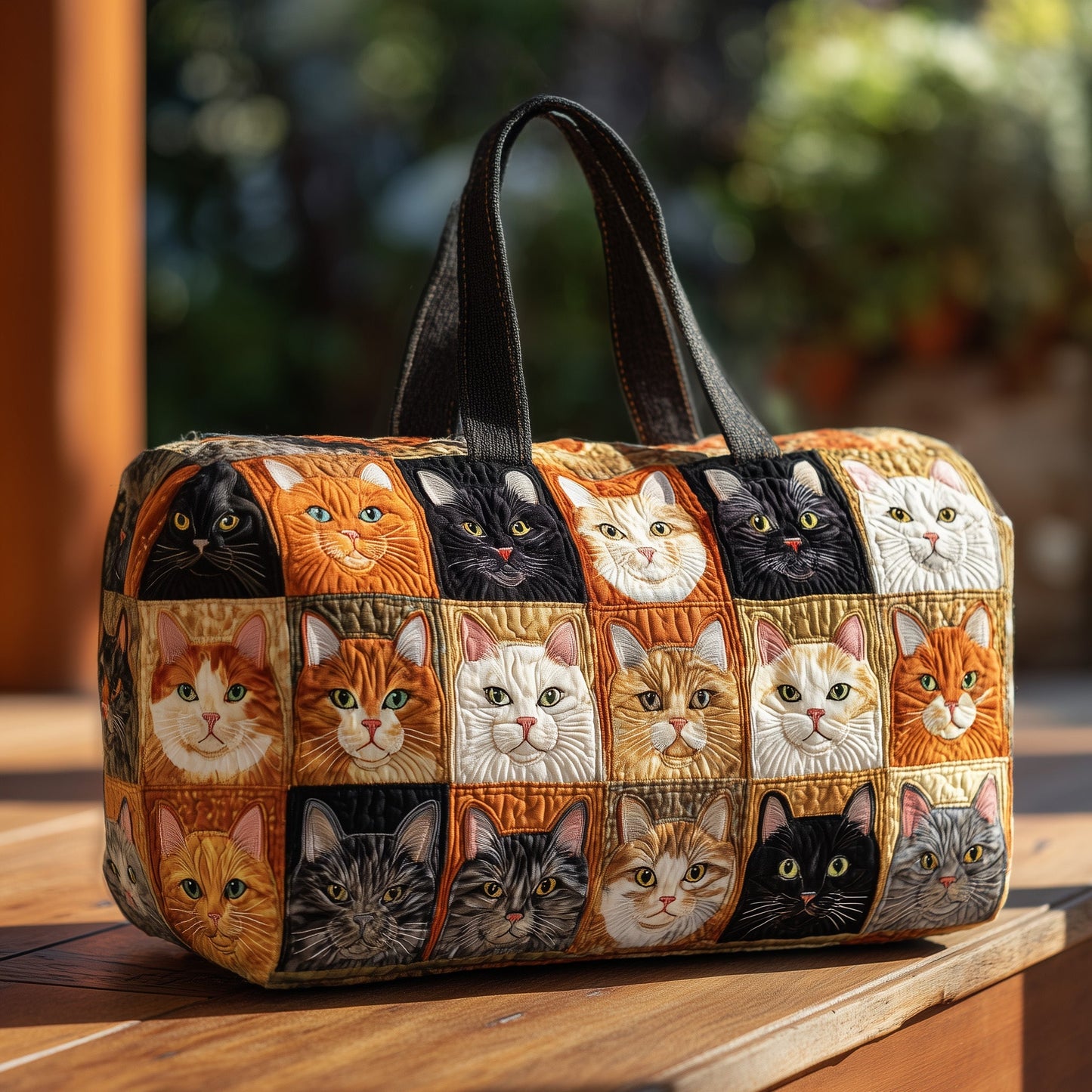 Cat Bliss Quilt Duffle Bag GFTOHD9197