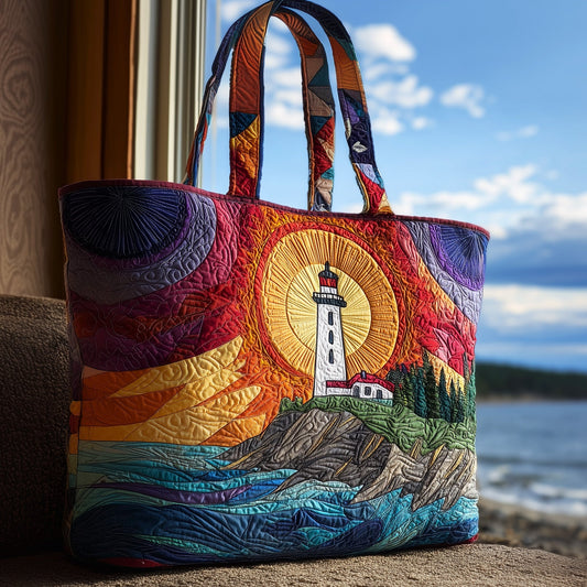 Nautical Lighthouse Quilted Tote Bag GFTOHD9231