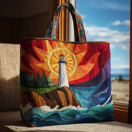 Nautical Lighthouse Quilted Tote Bag GFTOHD9232