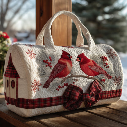 Cardinal Winter Couple Quilt Duffle Bag GFTOHD9250