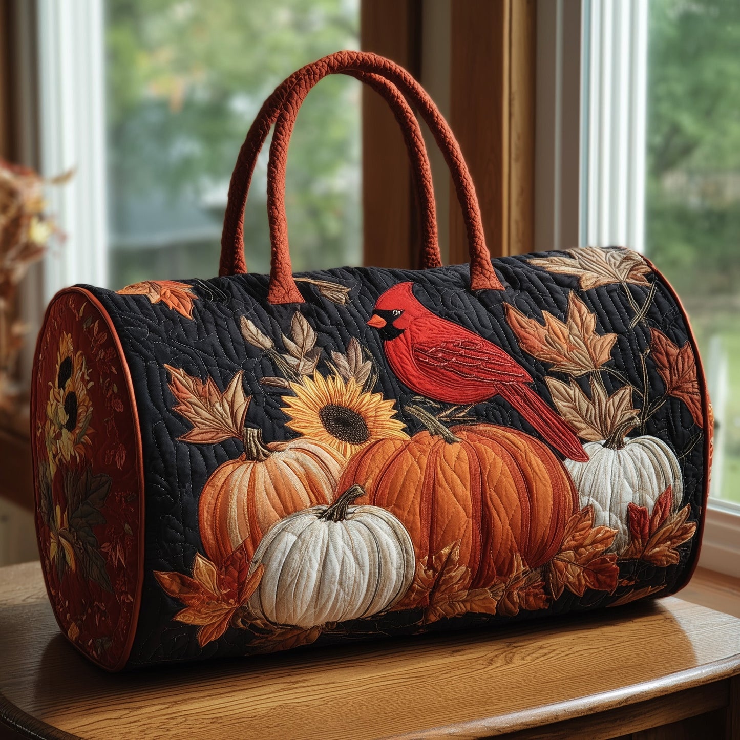 Autumn Cardinal Quilt Duffle Bag GFTOHD9252
