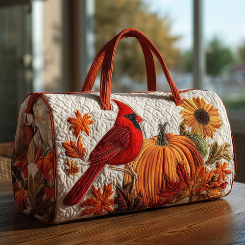 Autumn Cardinal Quilt Duffle Bag GFTOHD9253
