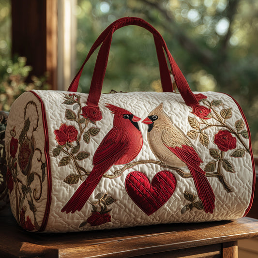 Cardinal Couple Quilt Duffle Bag GFTOHD9254