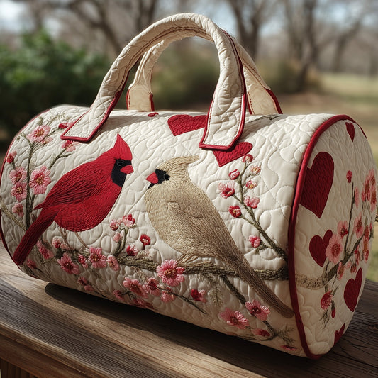 Cardinal Couple Quilt Duffle Bag GFTOHD9258