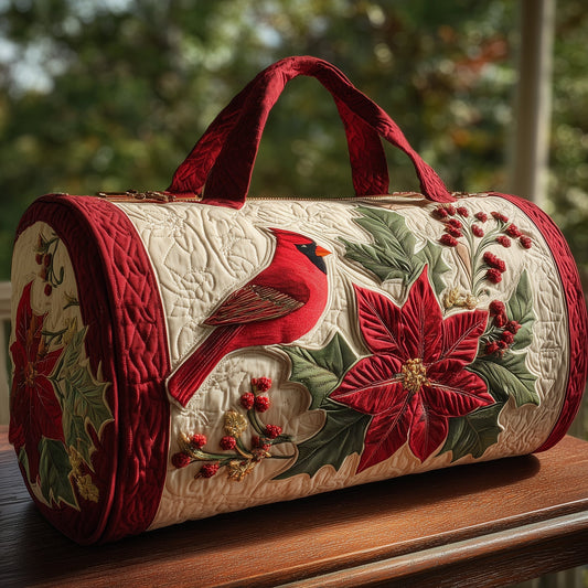 Festive Cardinal Quilt Duffle Bag GFTOHD9259