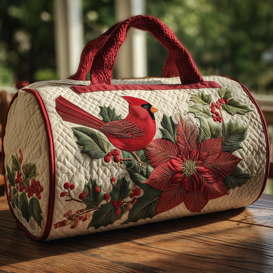 Festive Cardinal Quilt Duffle Bag GFTOHD9260