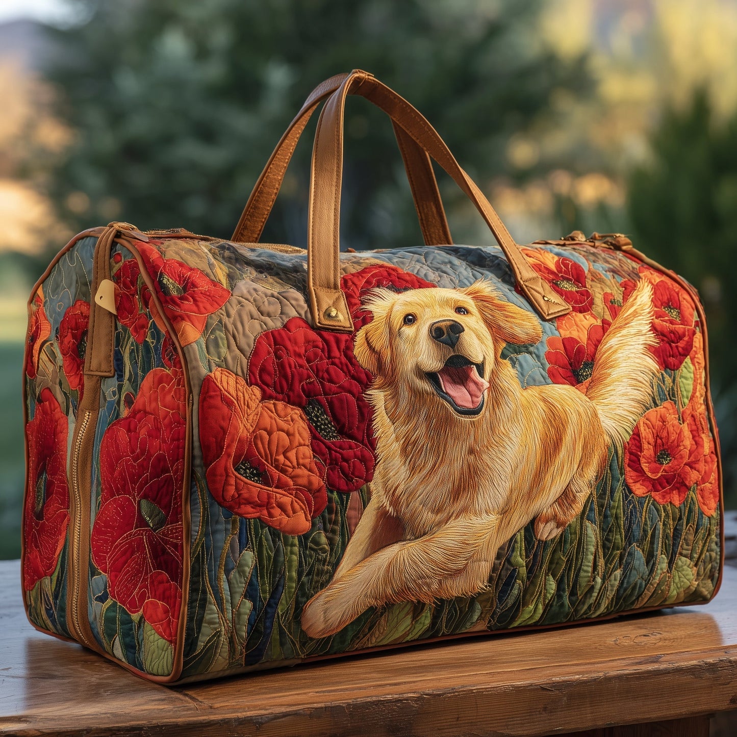 Golden Retriever Quilt Duffle Bag GFTOHD9312