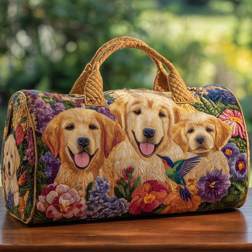 Golden Retriever Quilt Duffle Bag GFTOHD9316