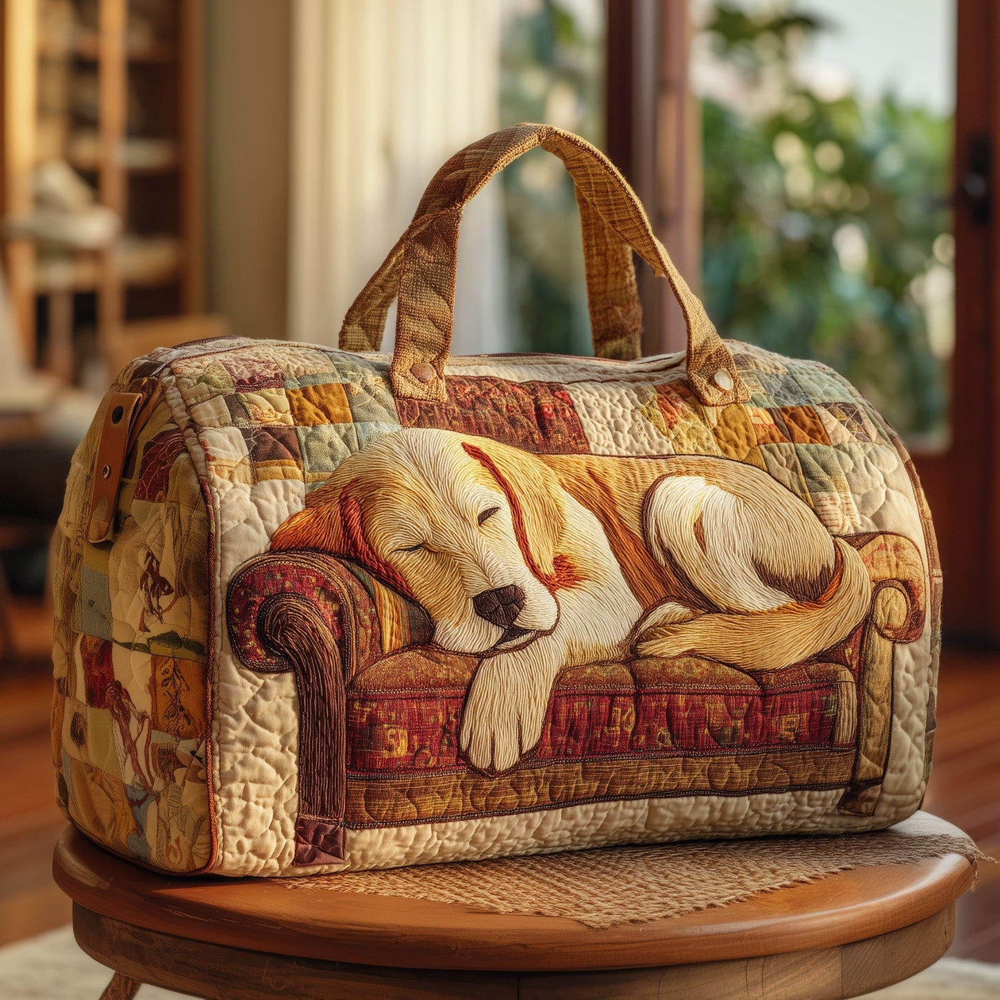Golden Retriever Quilt Duffle Bag GFTOHD9318