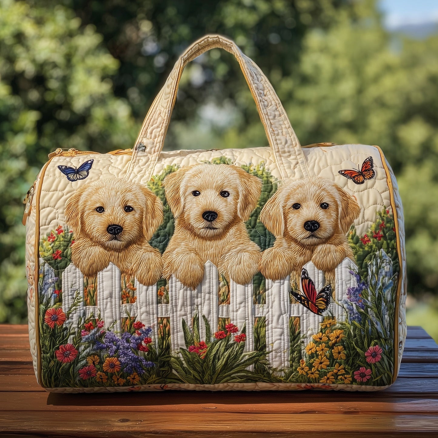 Golden Doodle Quilt Duffle Bag GFTOHD9360
