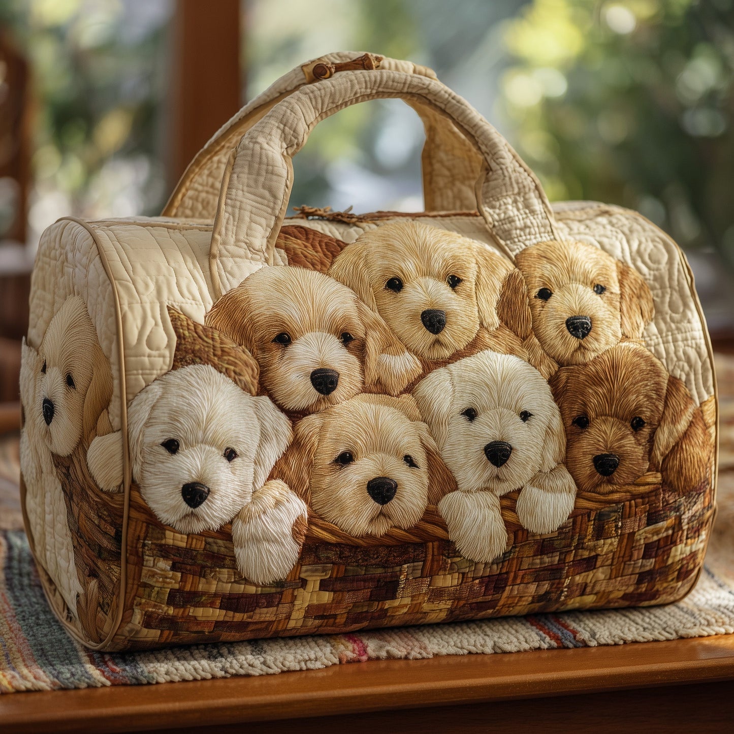 Golden Doodle Quilt Duffle Bag GFTOHD9366