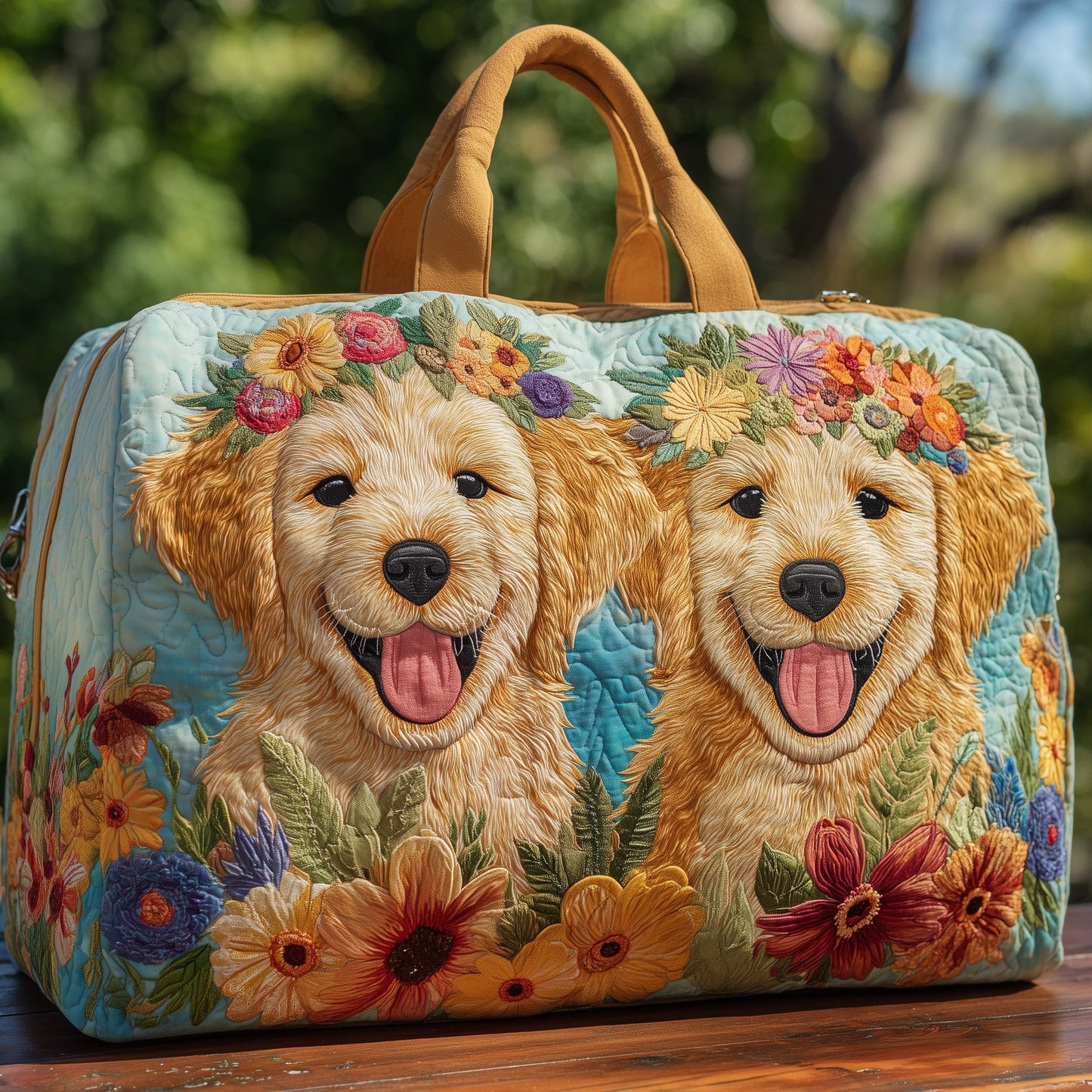 Golden Doodle Quilt Duffle Bag GFTOHD9370
