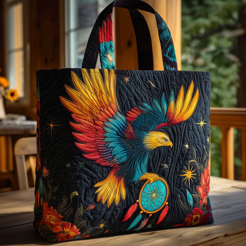Native Eagle Quilted Tote Bag GFTOHD9382