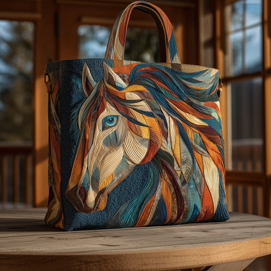Native Horse Quilted Tote Bag GFTOHD9385