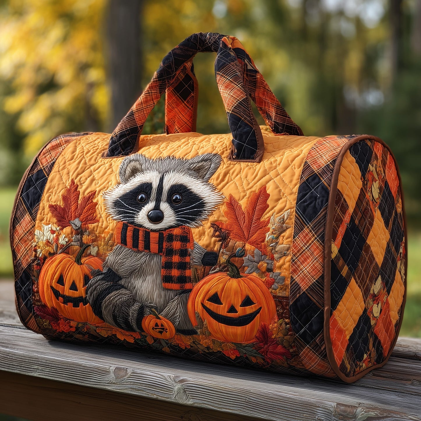 Raccoons Quilt Duffle Bag GFTOHD9404