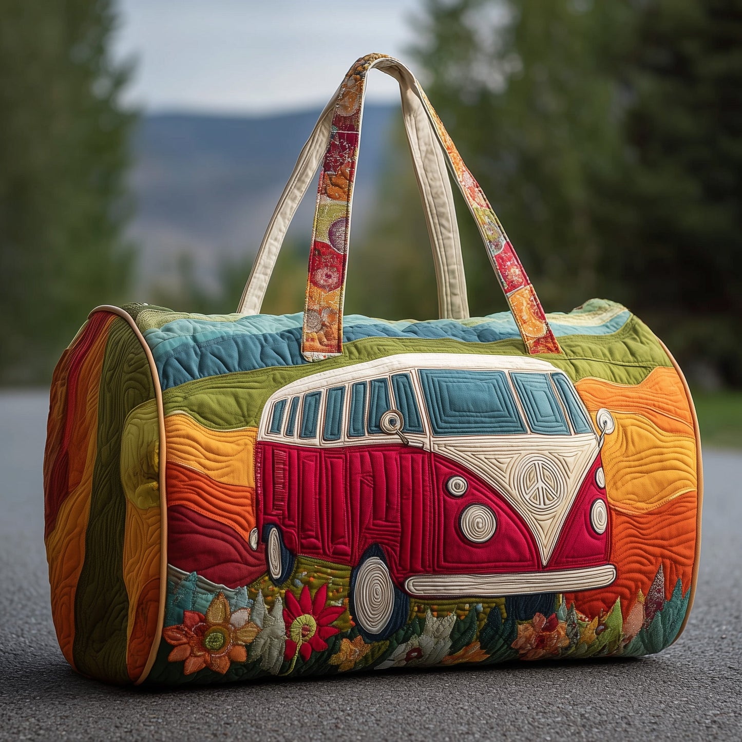 Hippie Van Quilt Duffle Bag GFTOHD9411