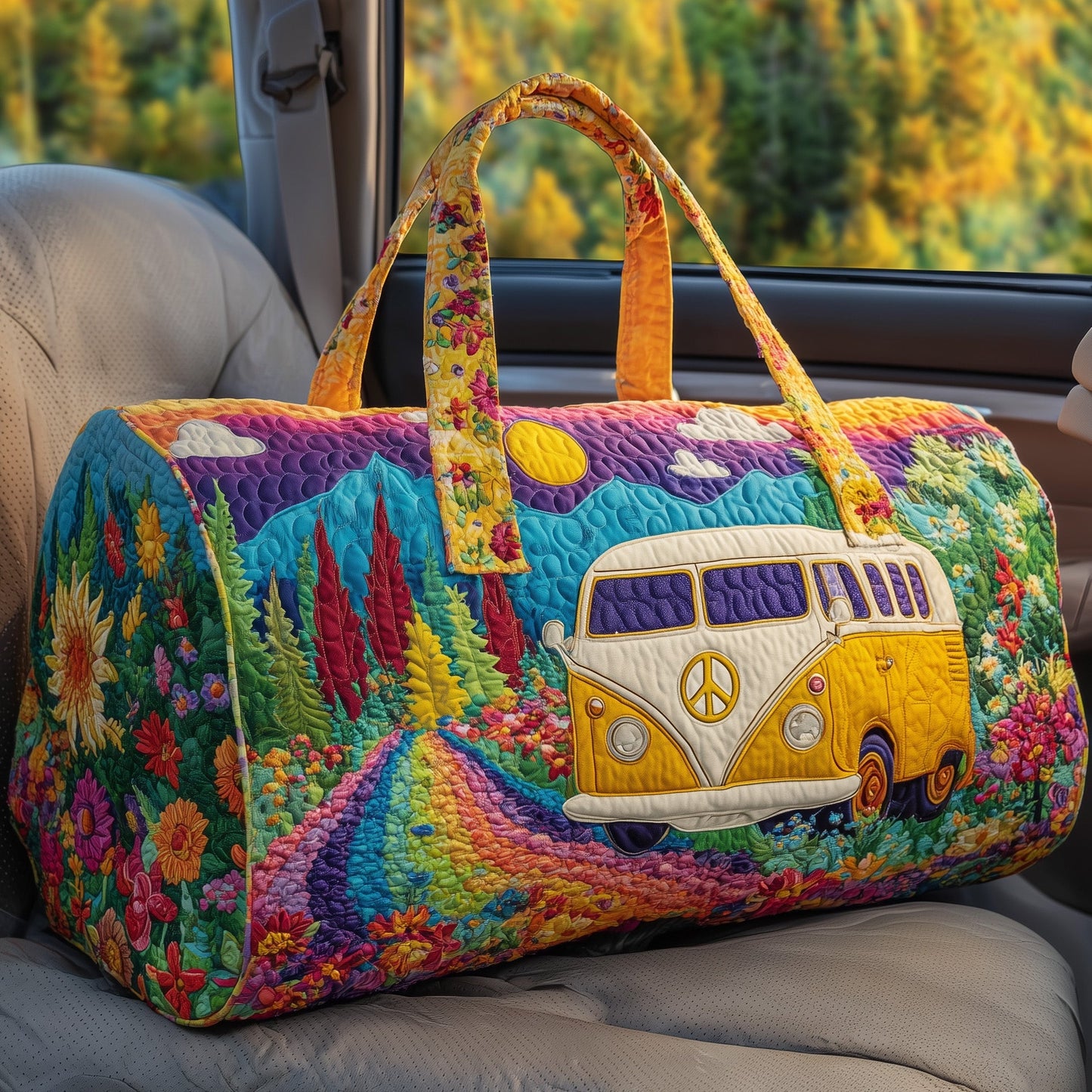 Hippie Van Quilt Duffle Bag GFTOHD9412