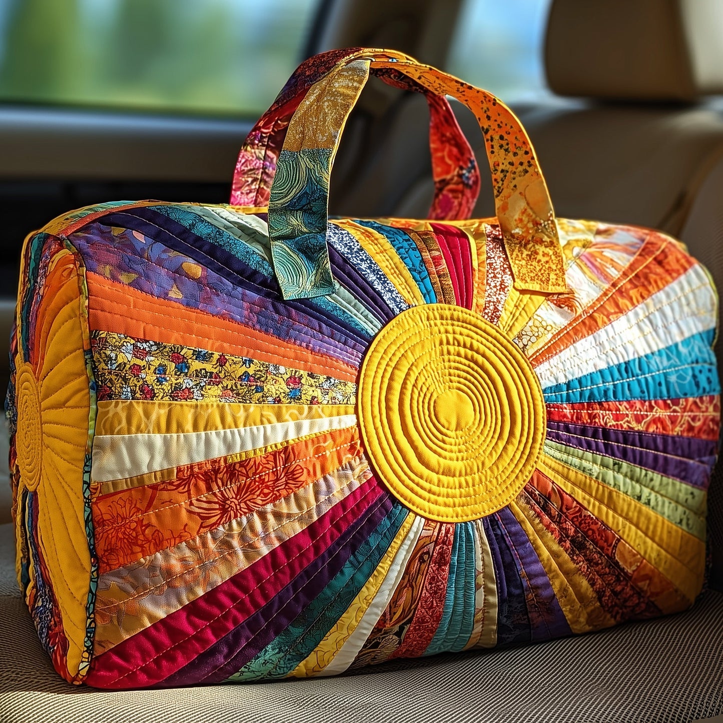 Hippie Sun Quilt Duffle Bag GFTOHD9431