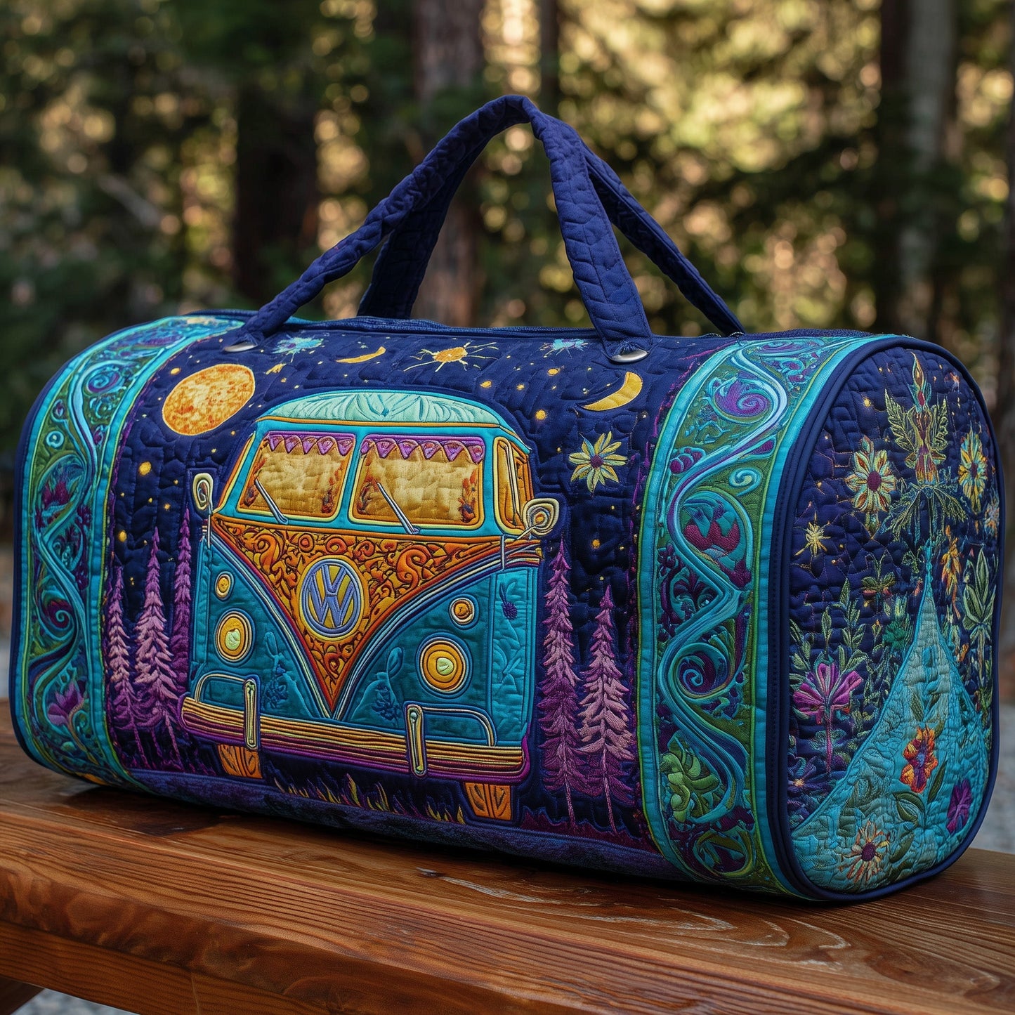Hippie Van Quilt Duffle Bag GFTOHD9446