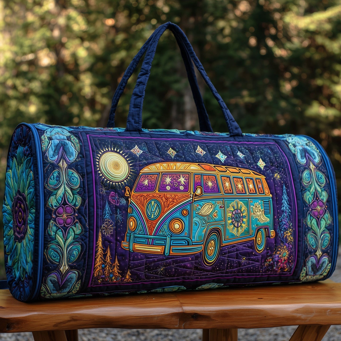 Hippie Van Quilt Duffle Bag GFTOHD9447
