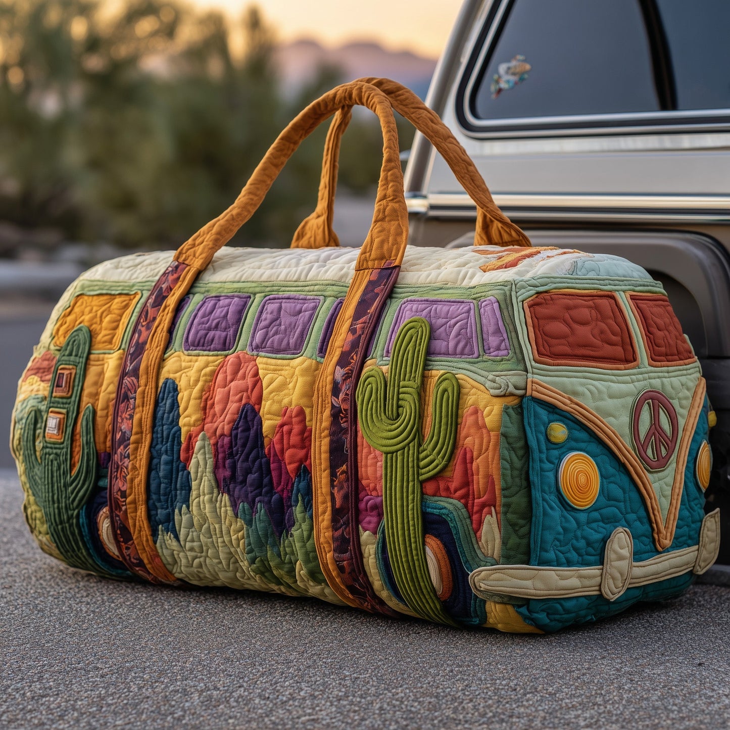 Hippie Van Quilt Duffle Bag GFTOHD9454