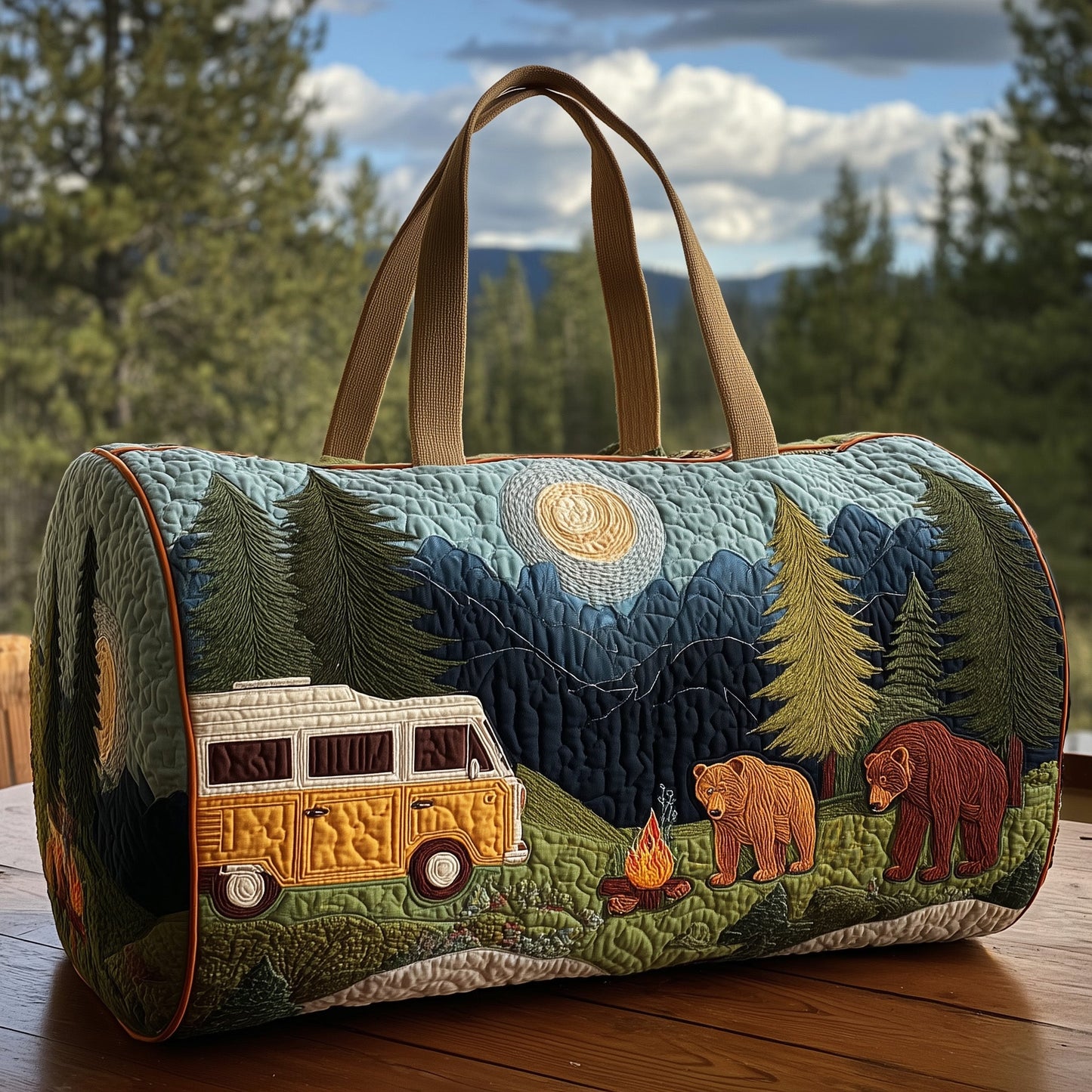 Camp Vibe Quilt Duffle Bag GFTOHD9458