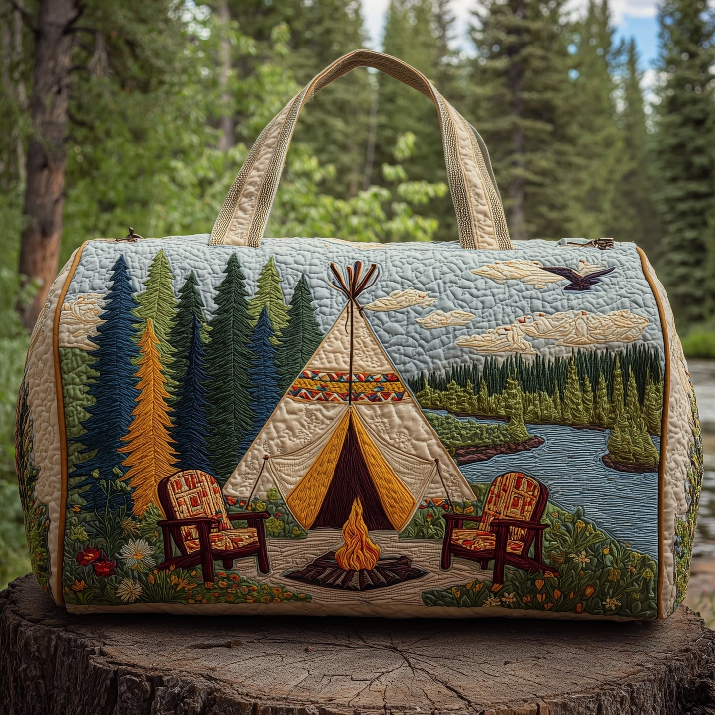 Camp Vibe Quilt Duffle Bag GFTOHD9460