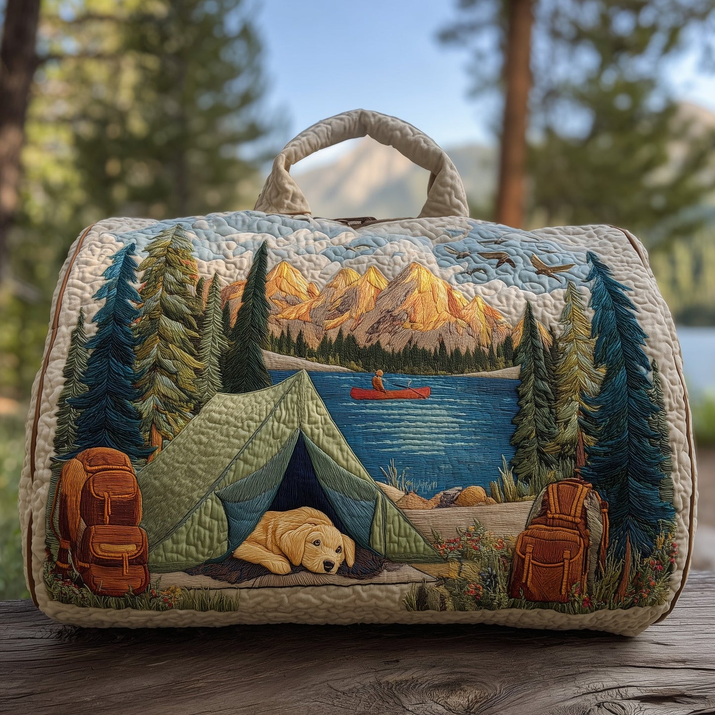 Camp Vibe Quilt Duffle Bag GFTOHD9466